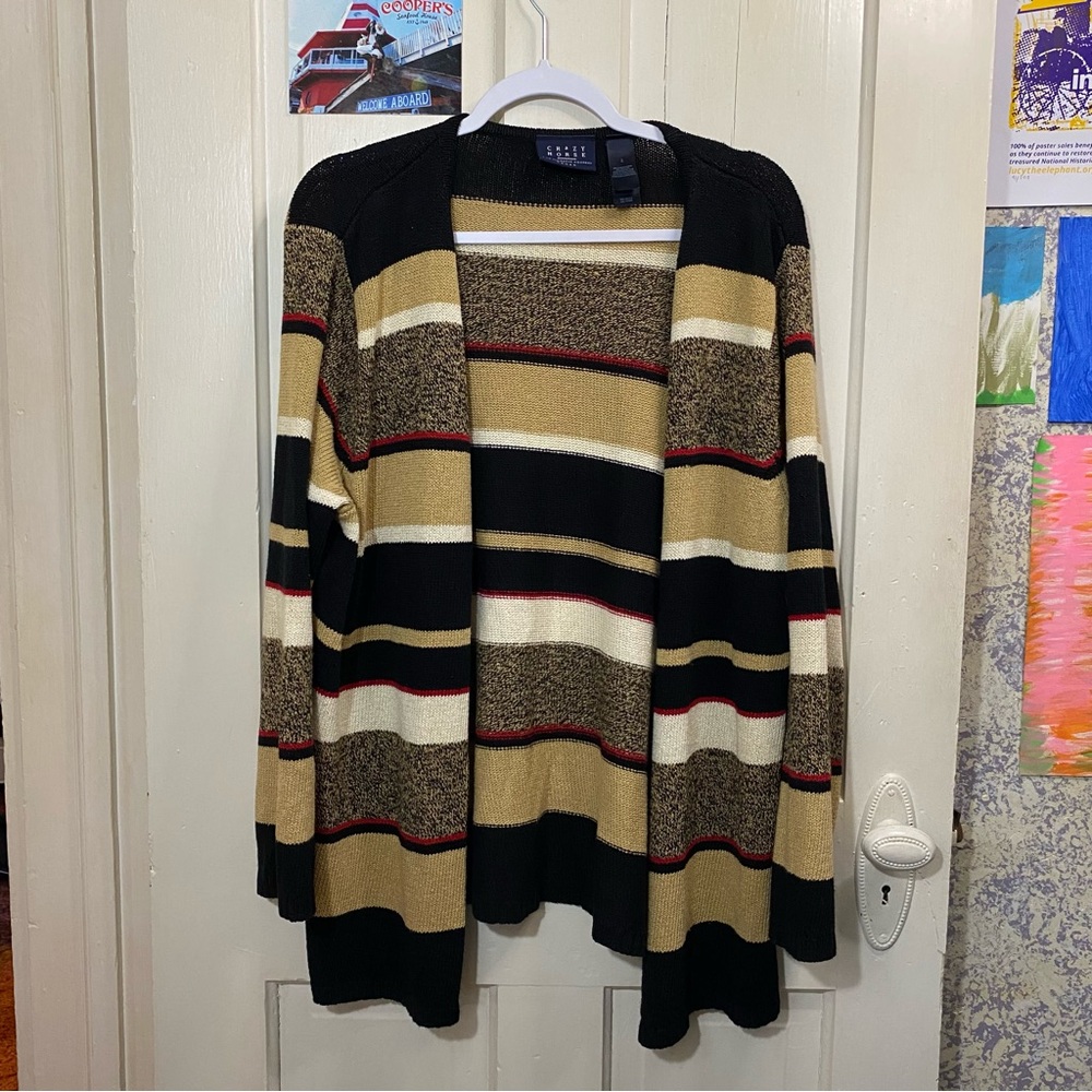 CRAZY HORSE A LIZ CLAIBORNE COMPANY | Vintage Plus Size Button Cardigan